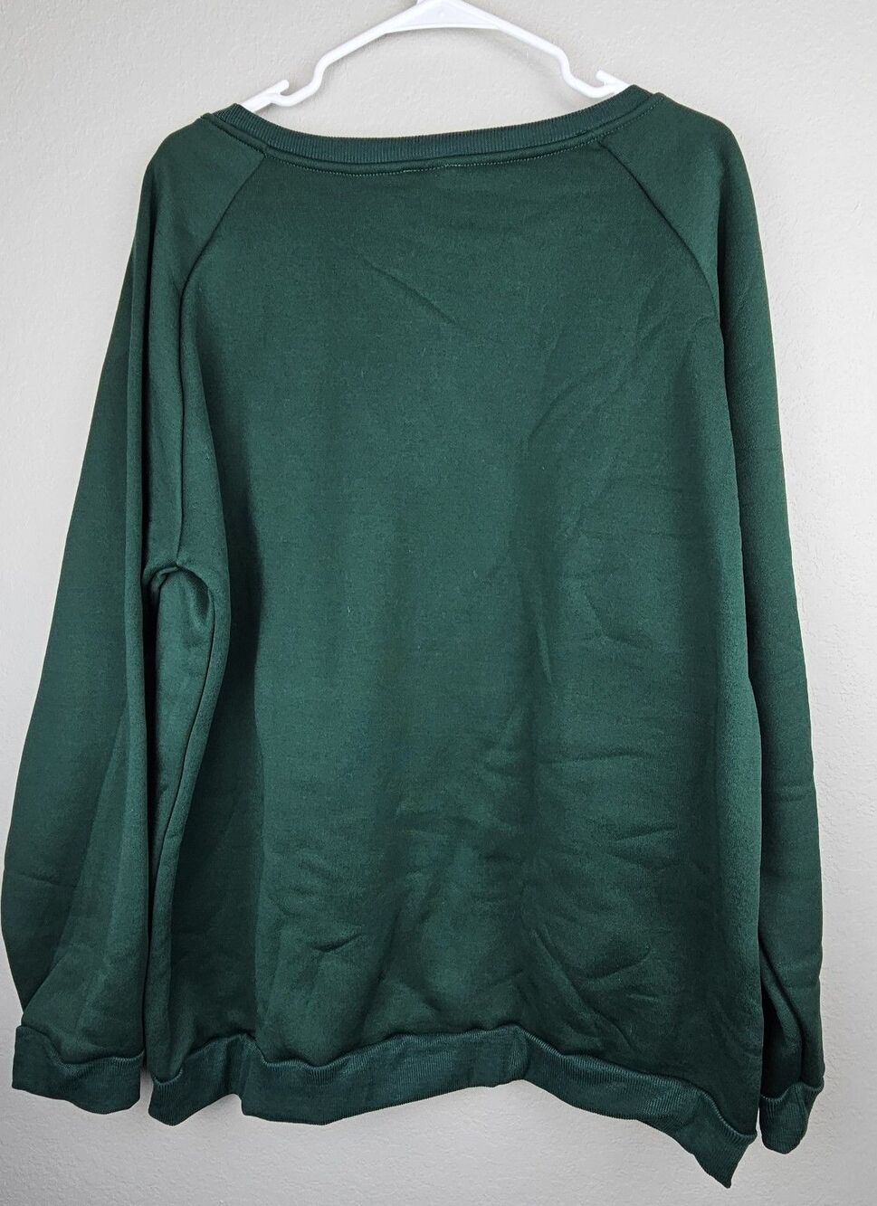 Nwot Grinch Adult Unisex Sweatshirt XL Green Wide Collar - Picture 4 of 7